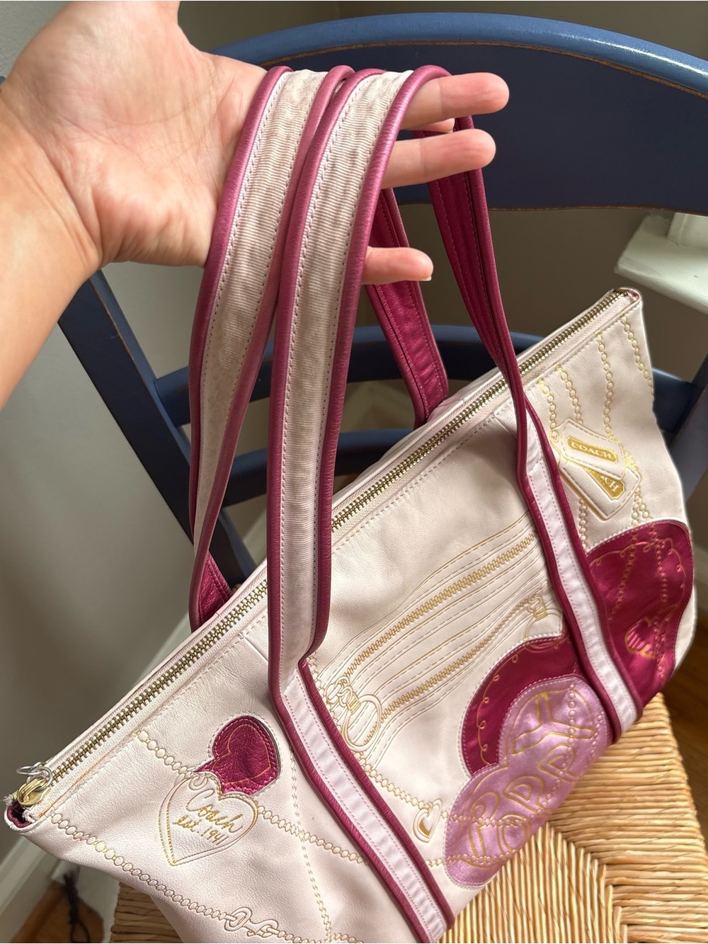 Coach poppy storybook heart tote - Picture 2 of 8